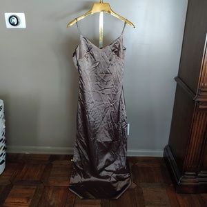 Olive Green Silk Cami Dress